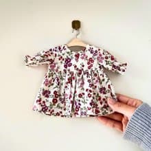 長袖ワンピース ライトベージュ ぬいぐるみ服
