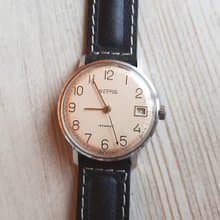 Vostok 2214 18 jewels mens wind up watch Wostok Soviet wristwatch vintage USSR