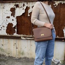 巧克力方包 皮包 肩背包 手拿包