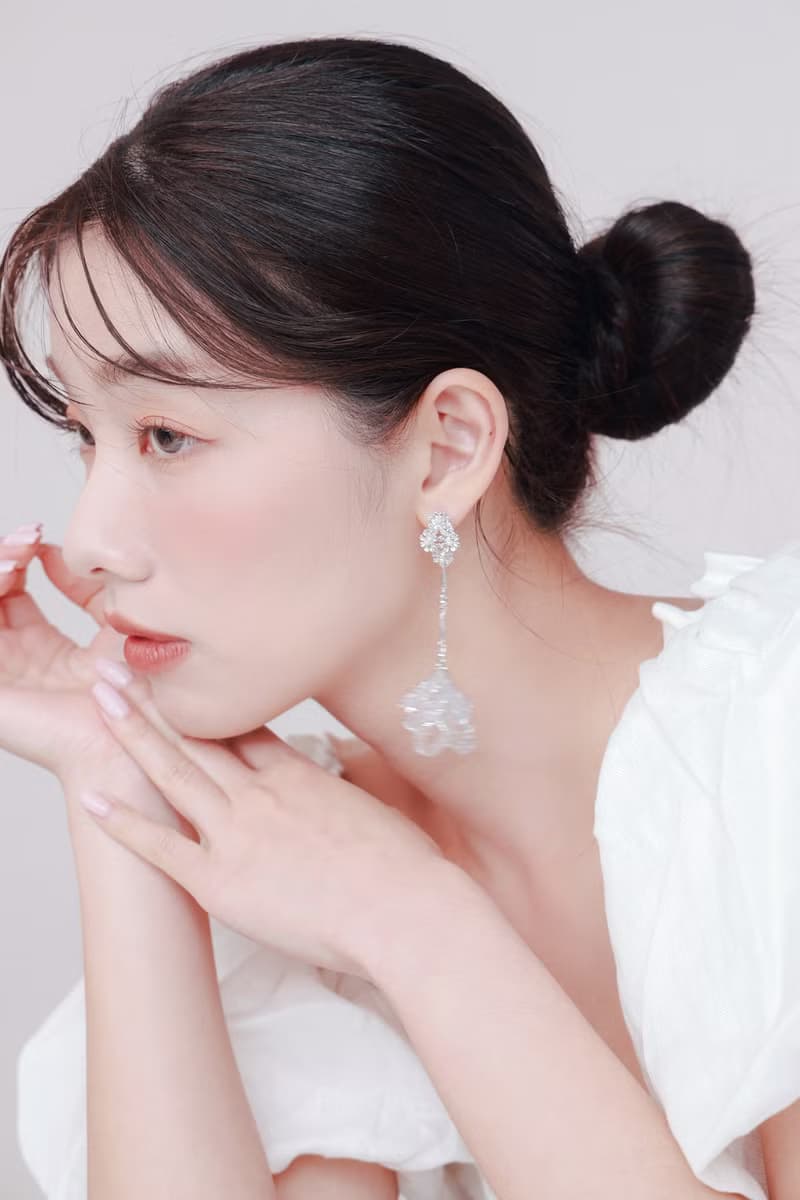 COR-DATE / 銀色花語 / 花束飄逸耳環 / 長