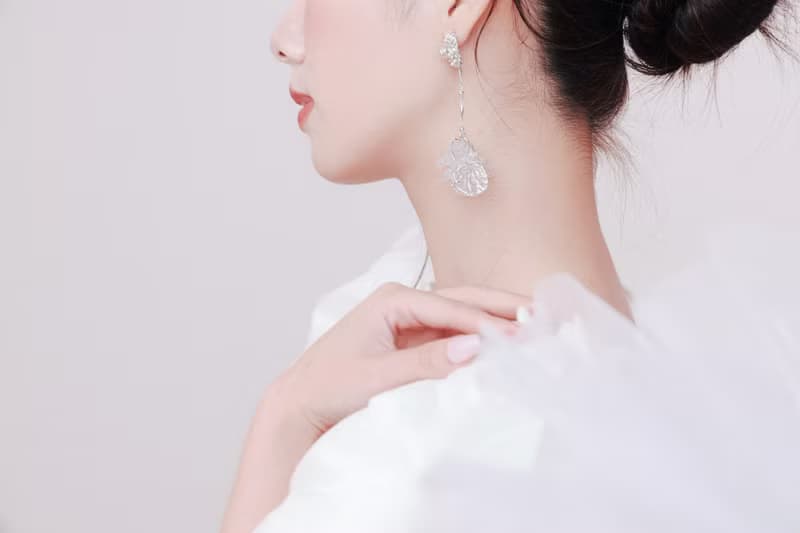 COR-DATE / 銀色花語 / 花束飄逸耳環 / 長