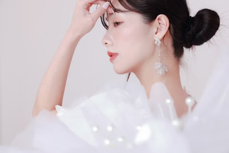 COR-DATE / 銀色花語 / 花束飄逸耳環 / 長