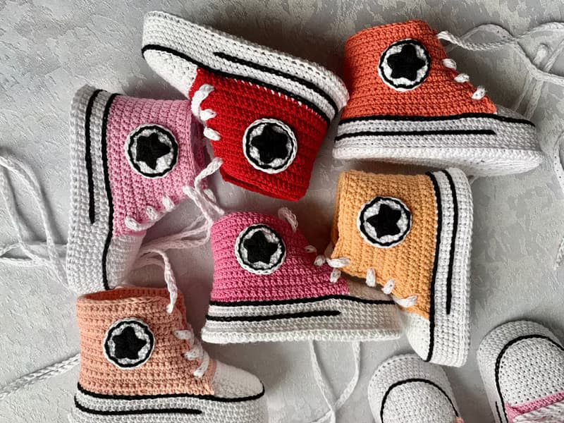 Cute Converse Baby Booties Baby Newborn Shoes Gift Baby Reveal Party Family Look