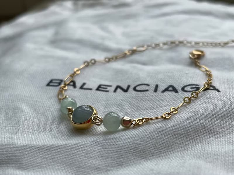 味道//天然翡翠A貨 藍水 晴水 美國14K包金配飾 手鍊