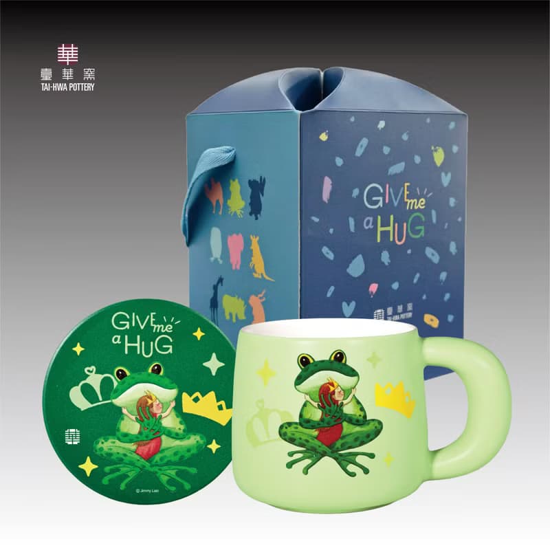 幾米 擁抱 日日馬克杯 青蛙(菓綠釉)