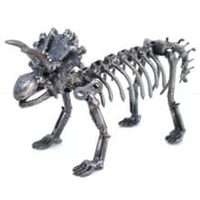 Triceratops Dinosaur Metal Sculpture, Gift For Anniversary, Wow gift for Son