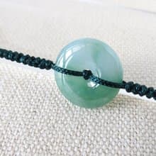 本命年【歲歲平安】冰飄花翡翠絲光編織手鍊*SW80*招財開運