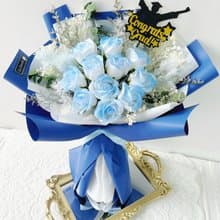 美斯 畢業花束 畢業禮物 香皂花 番梘花 玫瑰花