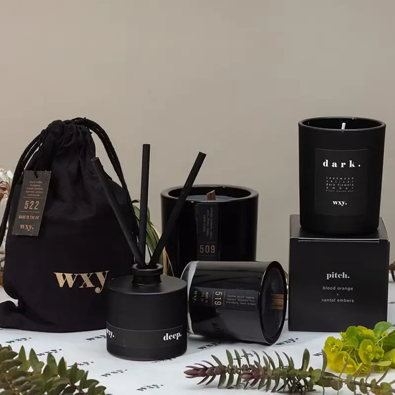 【福利展示品】英國 wxy 經典黑蠟燭- pitch. 血橙 & 檀香木