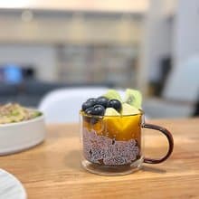 蕨飲雙層玻璃杯2.0-鐵線蕨| 馬克杯 玻璃杯 耐熱玻璃杯 母親節