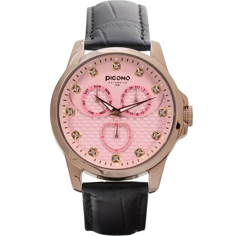 【PICONO】編織三眼多功能系列手錶 / BK-4005