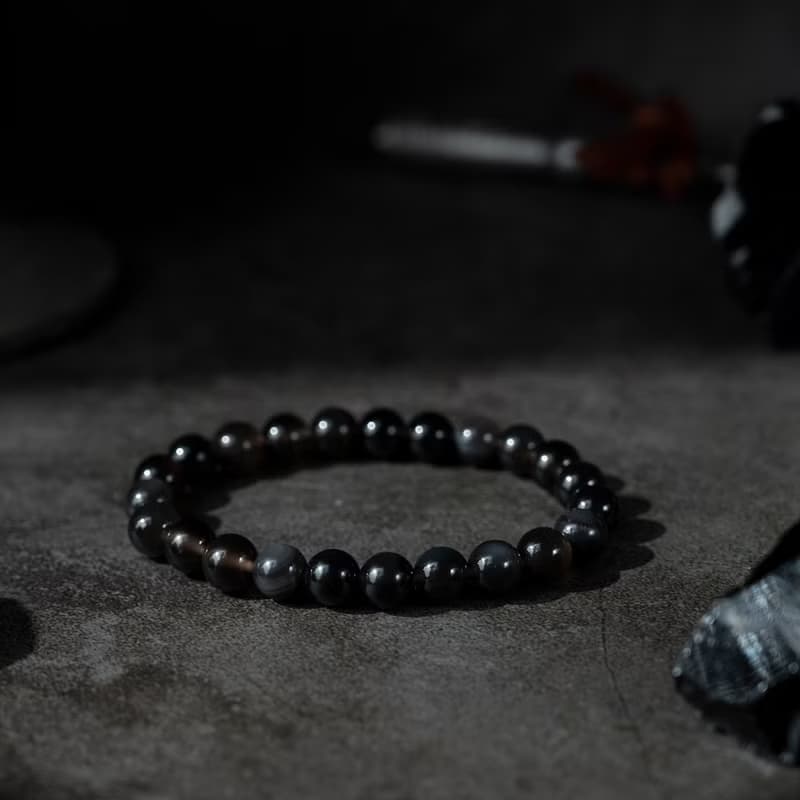 【SIO Crystal希奧水晶】黑曜石素色手鍊