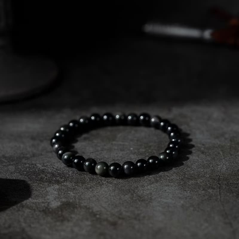 【SIO Crystal希奧水晶】黑曜石素色手鍊