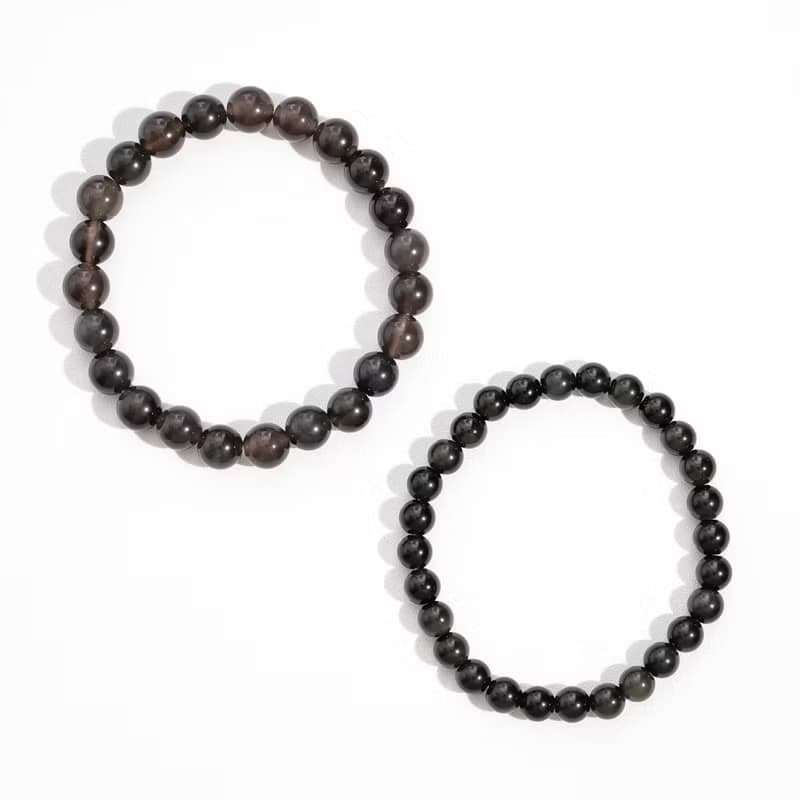 【SIO Crystal希奧水晶】黑曜石素色手鍊