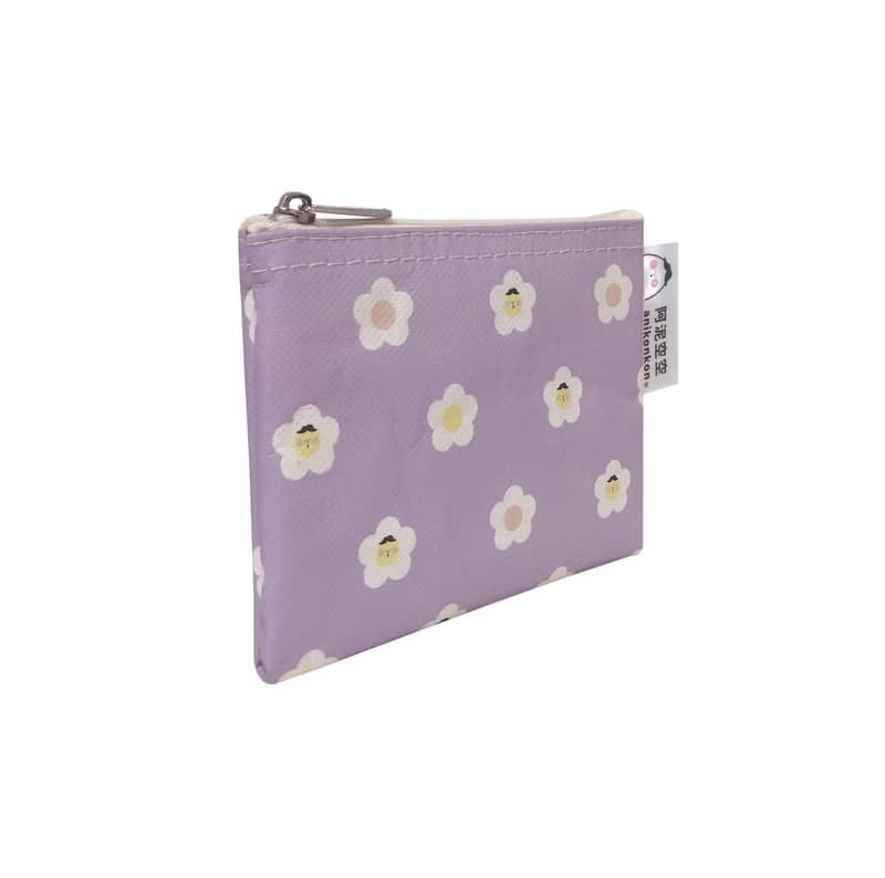 Sunny Bag x 阿泥空空-沒有錢花只有花花拉鍊小包