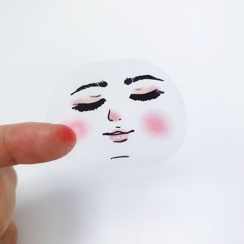 情緒化透明表情貼紙組