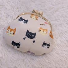【TiNa 】手作口金錢包  貓頭口金零錢包  生日 禮物 可挑布製作