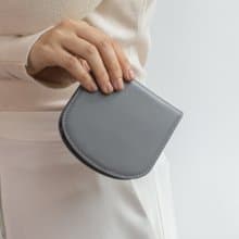 ARCH slim leather wallet in Sky grey
