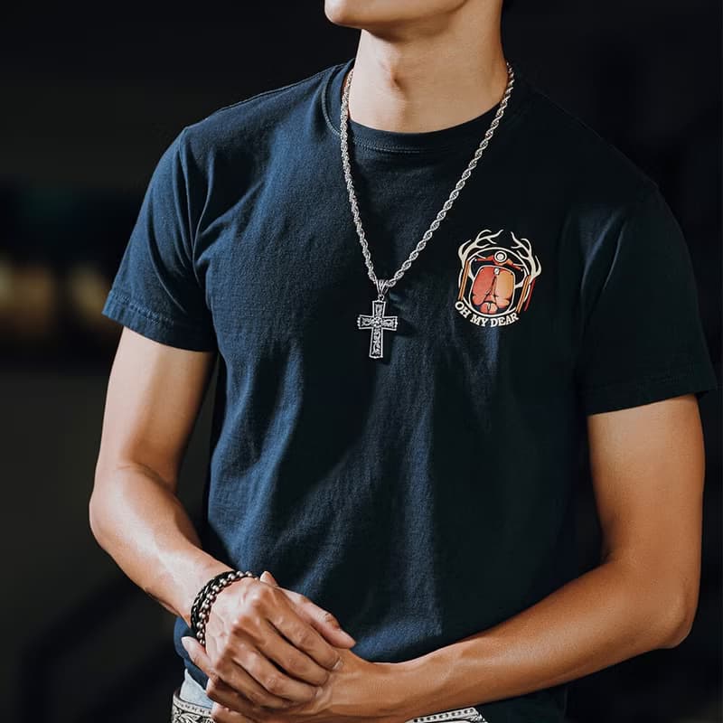闇夜金州 十字架項鍊 項鍊 中性項鍊 個性項鍊 個性飾品 長項鍊