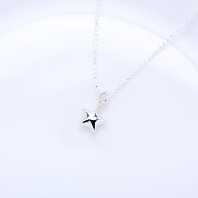 【Angel & Me】摺紙 許願 流星 星星 Star s925 純銀 項鍊 禮物