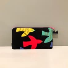 繽紛彩色鳥—鋪棉筆袋/手機袋/錢包/護照袋/收納袋