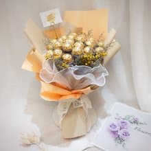 Love of my life金莎花束 (21顆) 永生花 情人節花束 生日禮物