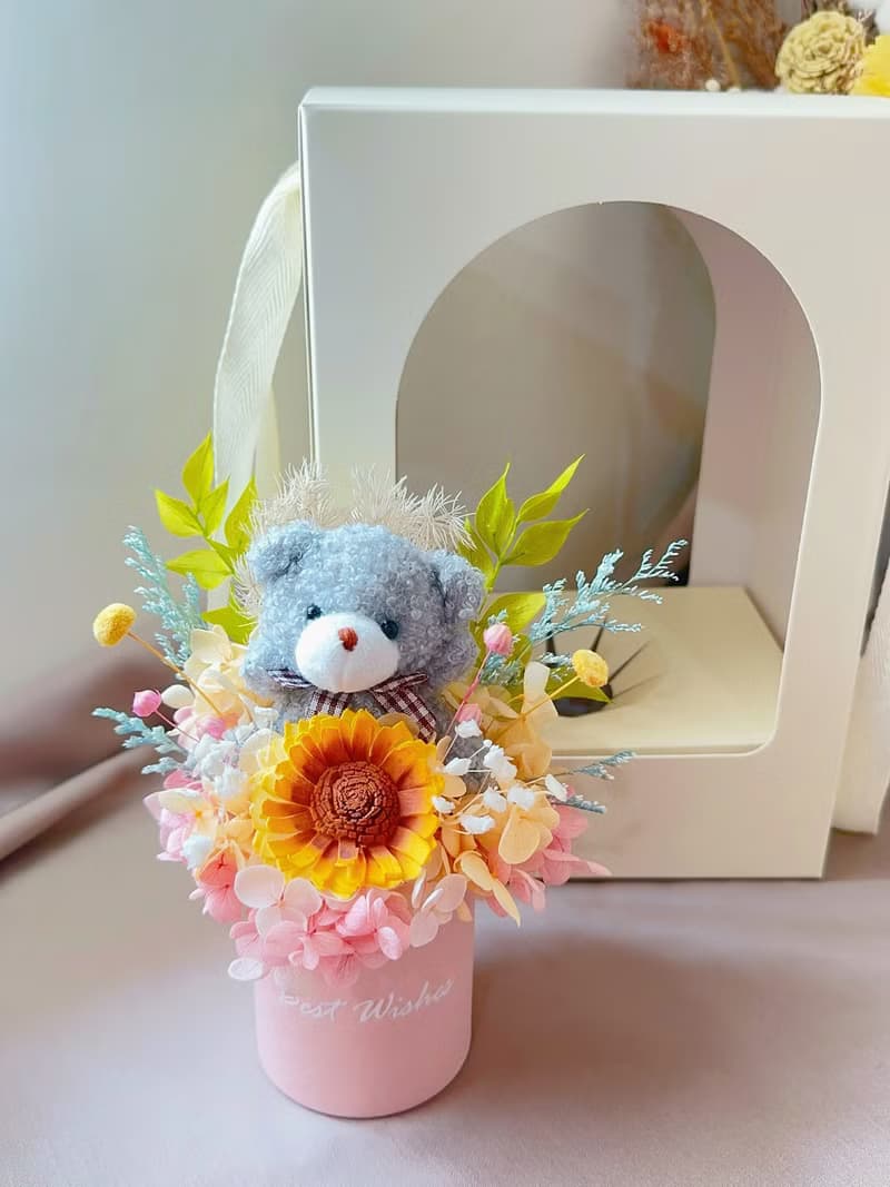 蒔漫花間—向日暖語 索拉花 永生花 畢業禮物 生日禮物