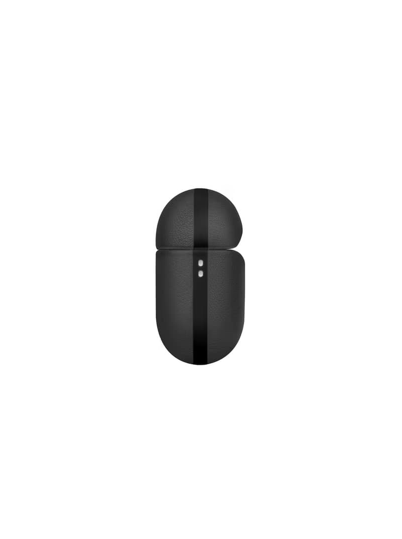 AirPods 3代 Terra 手工真皮收納保護套 配掛繩-黑色