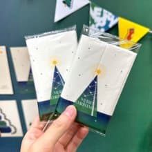 聖誕樹袖珍包衛生紙 - 10入