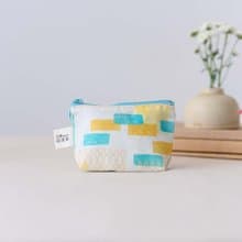 小東西拉鏈包/鐵花窗磚牆/萊姆橙黃/經典新色IV