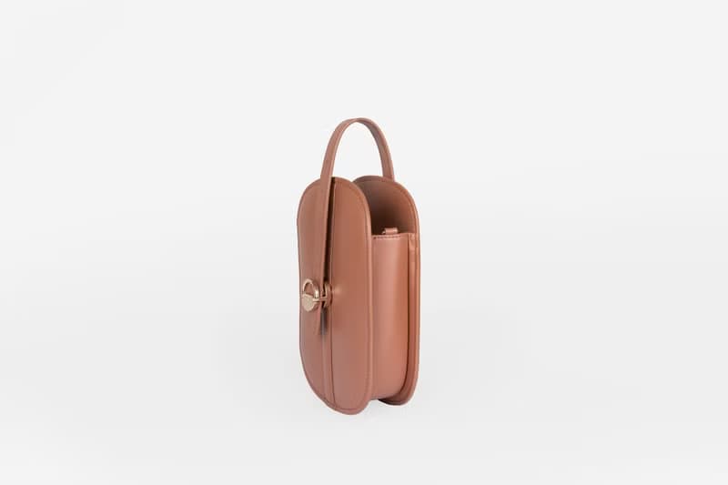 Hay Bag 素皮革 小圓包 斜背包 側背包 腰包 棕色