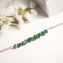 Green Apatite Bracelet, 925 Silver, Gemini stone, Leo crystal, New Year Gift
