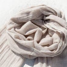 喀什米爾Cashmere/針織圍巾/純羊毛圍巾/羊毛披巾-北歐原味的米色
