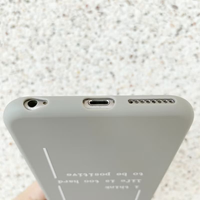 人生太難 - iPhone 手機殼 / 石灰色全包霧面軟殼