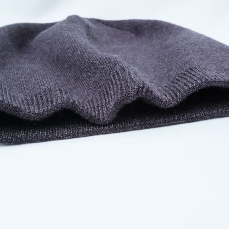 KAIKAI - ReBorn - 刺繡羊絨混紡針織冷帽