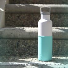美國HYDY時尚保溫水瓶 CinCin White系列 | 北極藍-白瓶 - 590ml