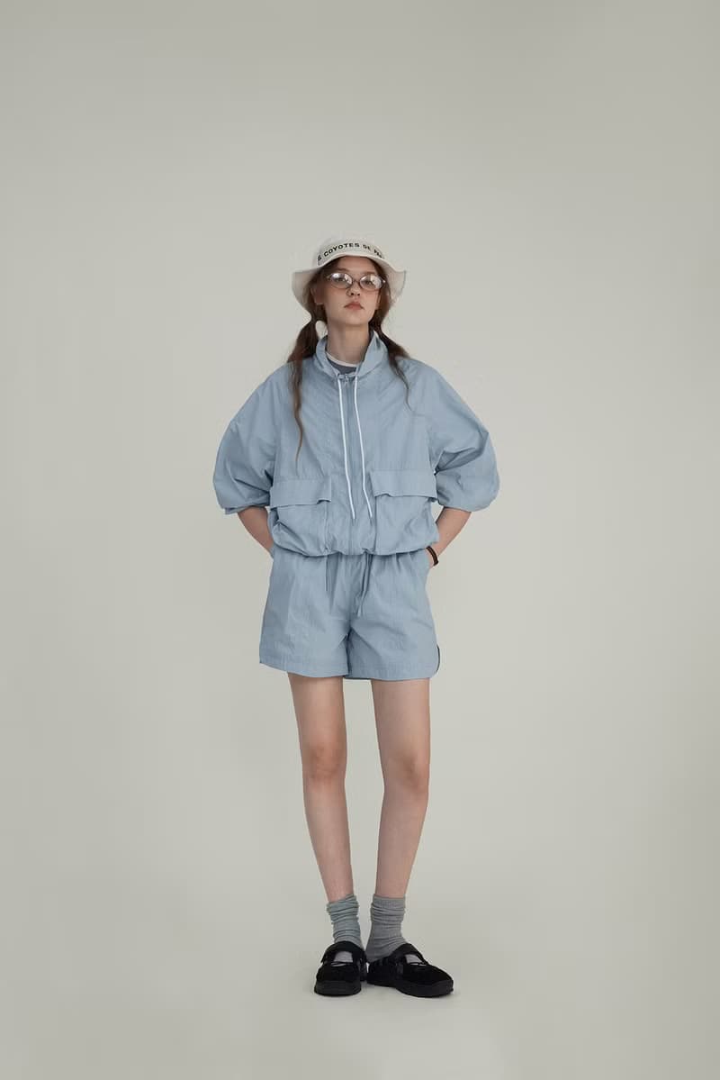 camping 戶外感褶皺外套 短褲半裙套裝
