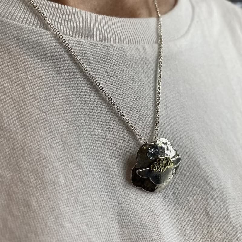 嘻羊羊~純銀十二生肖彌月墜飾項鍊,手作的詩小朋友第一件純銀飾