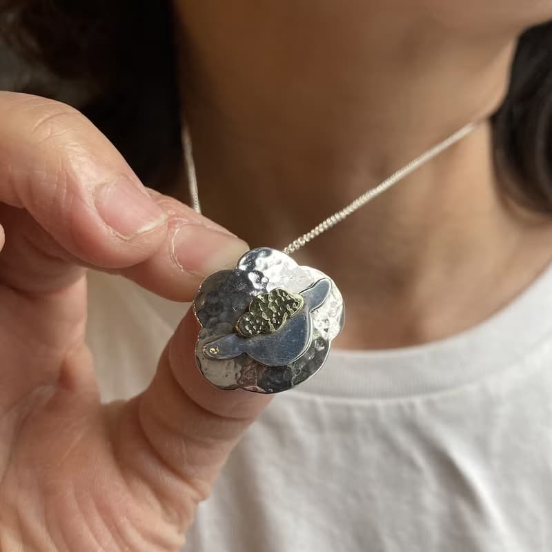 嘻羊羊~純銀十二生肖彌月墜飾項鍊,手作的詩小朋友第一件純銀飾