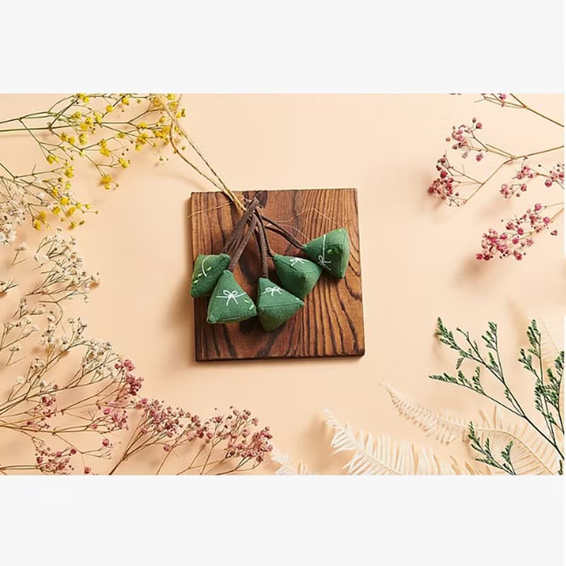 【樣樣好物】小粽子 | 立體刺繡吊飾 (精緻小罐裝)