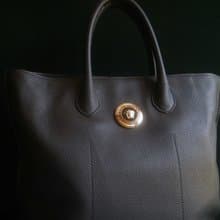 【老時光 OLD-TIME】早期二手老包義大利製GIANNI VERSACE托特包