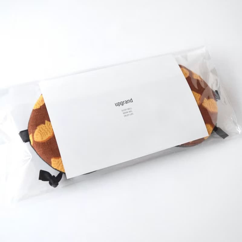 日本眼罩 鯛魚燒|Brown|可調整長度|有附收納袋|旅行|生日|聖誕