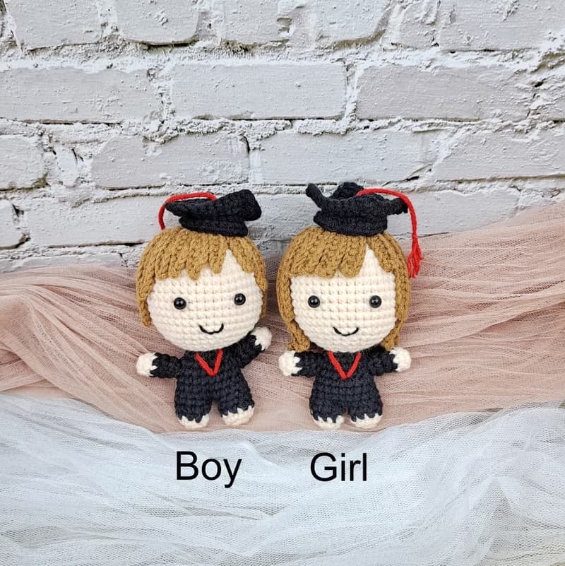 鉤織畢業公仔花束 畢業禮物 向日葵花束  花束 CR010