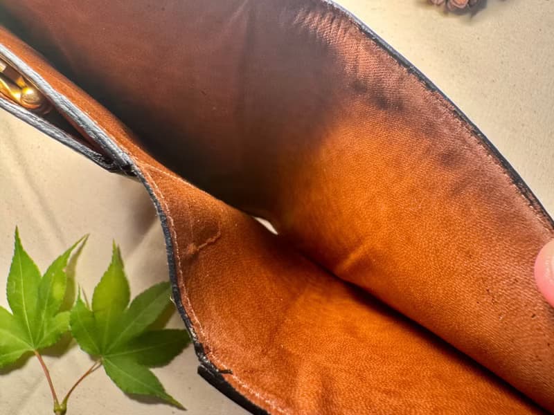 Bally國際版 棕色真皮 pvc 口金短夾