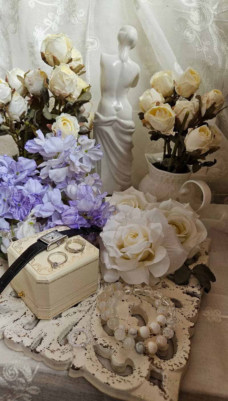 (天然石水晶手鍊)(藍月光石x白月光石x雪花幽靈白水晶xx喜馬拉雅