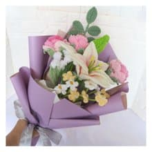 鈎織百合花束~~