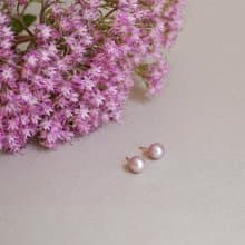 限量販售 紫色珍珠耳環