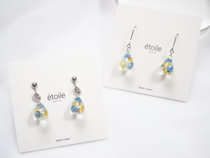 Swarovskiドロップショート　SDS-19　ピアス/イヤリング