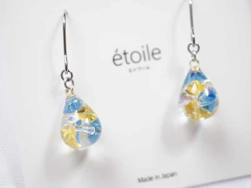 Swarovskiドロップショート　SDS-19　ピアス/イヤリング