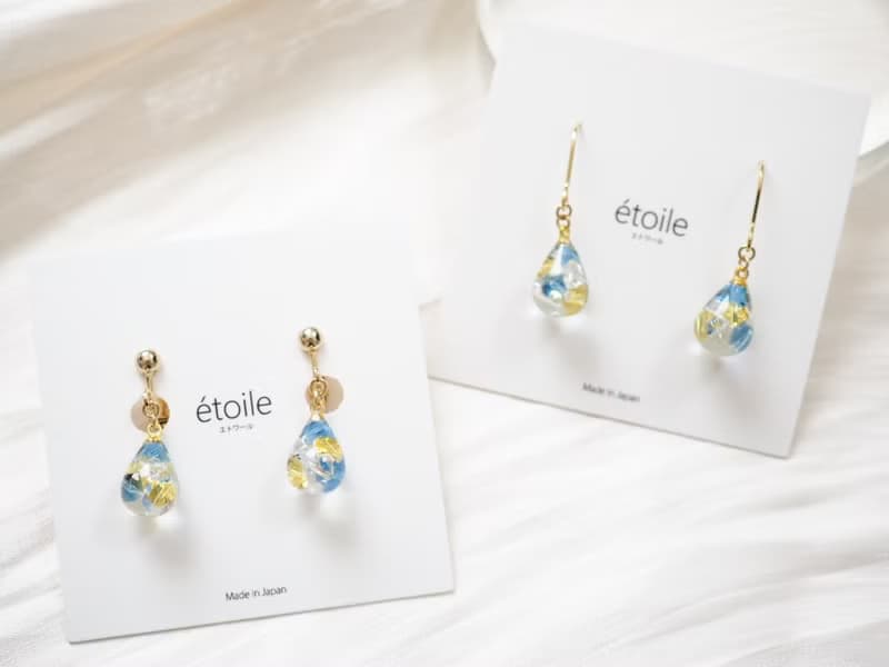 Swarovskiドロップショート　SDS-19　ピアス/イヤリング